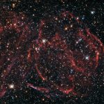Restos de una estrella larga, muerta, en la Nube de Magallanes- ESA, Hubble y NASA, Y. Chu