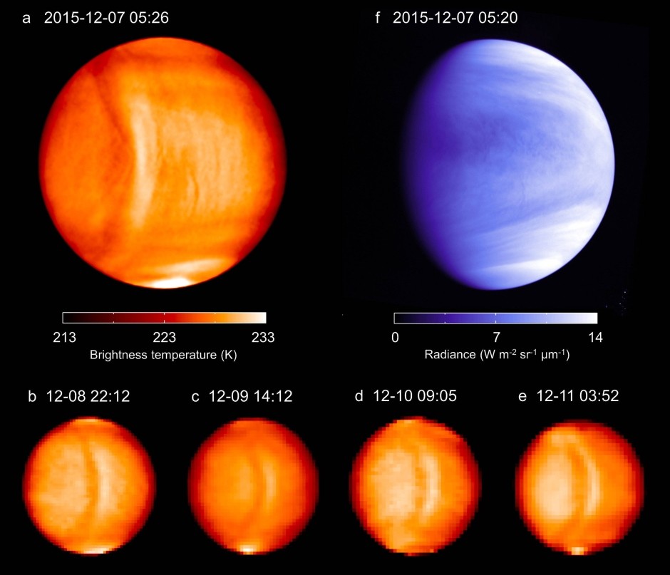 Temperatura y radiación de Venus tomada por la sona Akatsuki / ©Planet-C