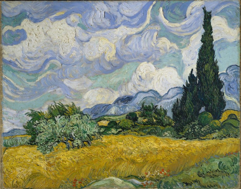 Campo de trigo con Cipreses, 1889, Vincent van Gogh- Metropolitan Museum of Art