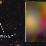 EGSY8p7, la galaxia más lejana en su momento, presentada 7 de agosto de 2015