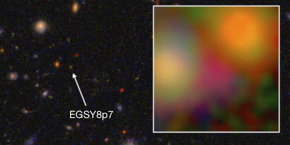 EGSY8p7 galaxia mas lejana