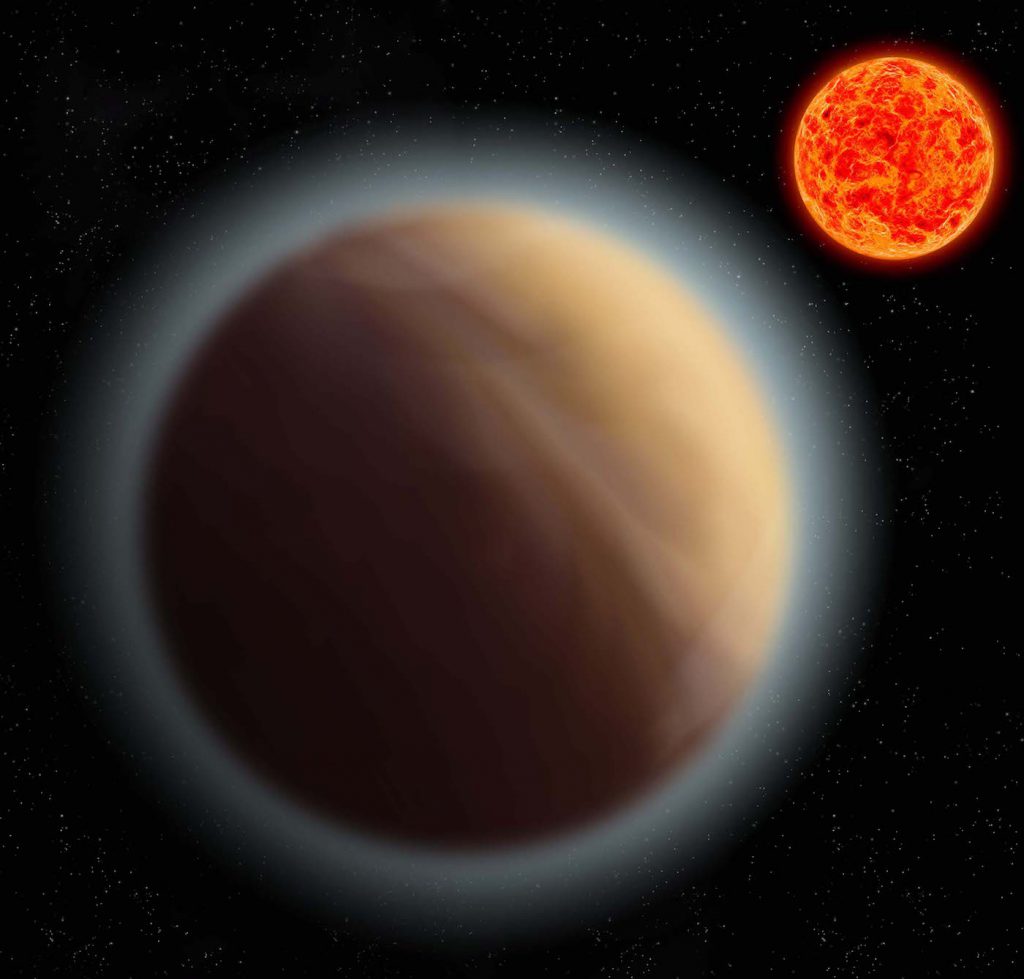 Exoplaneta GJ 1132b, orbitando la enana roja Gliese 1132- MPIA