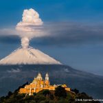 Zonas de volcanes -incluso en crecimiento- invadidas por seres humanos, en México