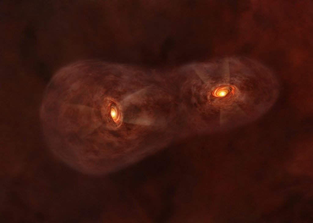 Sistema estelar gemelo IRAS 04191+1523- ALMA (ESO:NAOJ:NRAO)