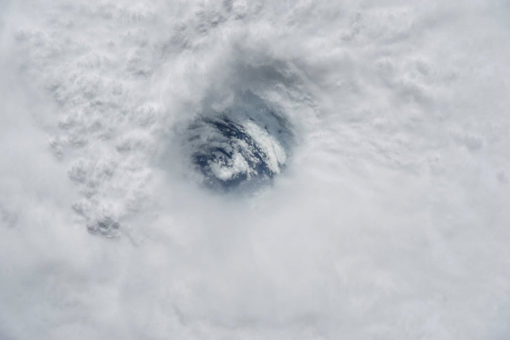El ojo del huracán José- Fotografía del astronauta Randy Bresnik desde la Estación Espacial Internacional