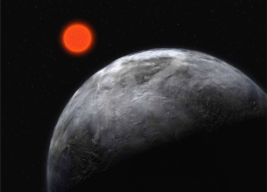 La estrella Gliese 581 y su planeta, Gliese 581c- ESO