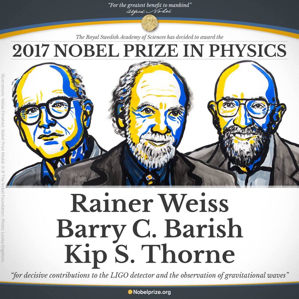 Nobel de Física 2017 a los descubridores de las ondas gravitacionales