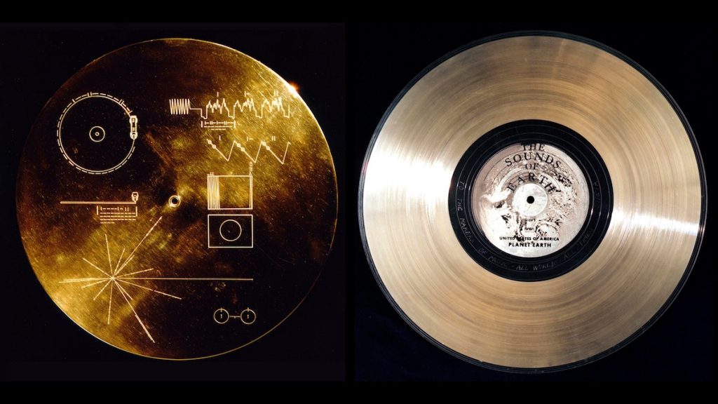 El disco de oro enviado al espacio en la Voyager- NASA
