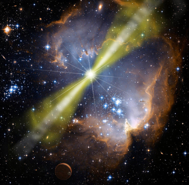 La mayor explosión en el Universo detectada desde la Tierra, GRB 080319B- NASA