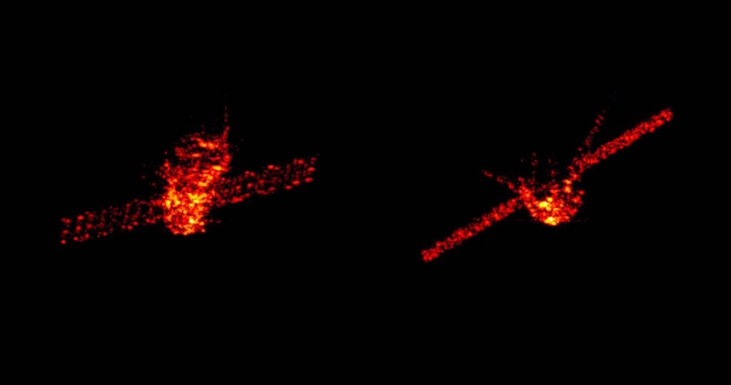 Imágenes de radar de la Tiangong-1 cuando estaba a 270 kms. de altitud- Fraunhofer FHR