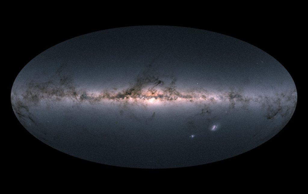 La Vía Láctea y galaxias vecinas vistas por Gaia- ESA, Gaia, DPAC