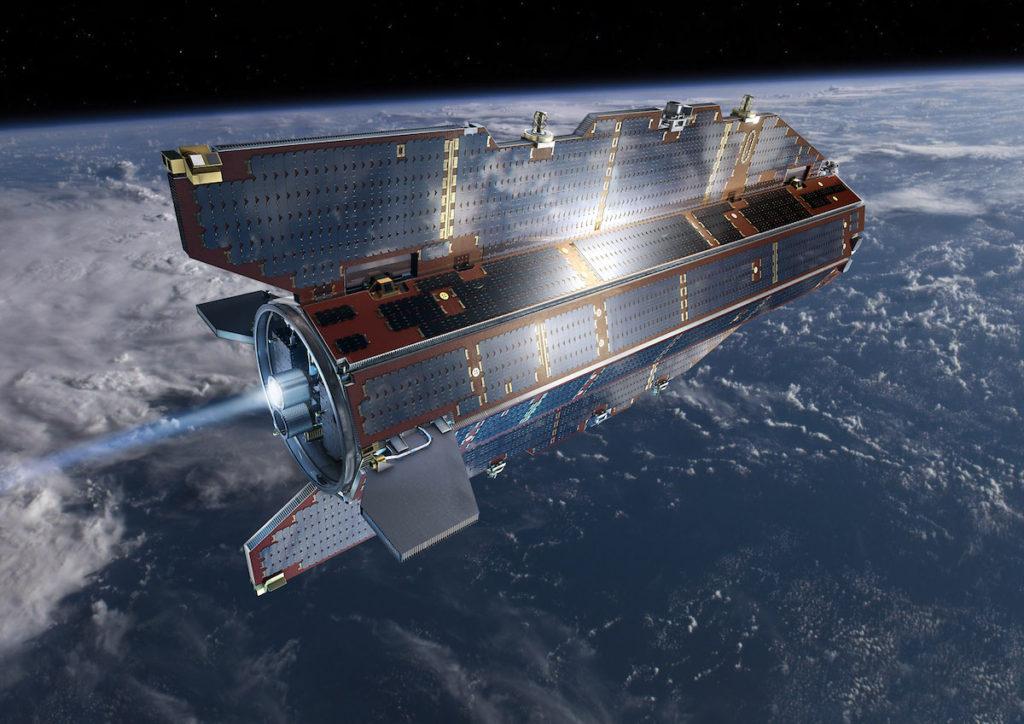 Satélite GOCE en orbita- ESA, AOES Medialab