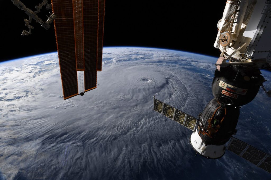 Huracán Lane visto desde la Estación Espacial Internacional- Foto del astronauta Ricky Arnold
