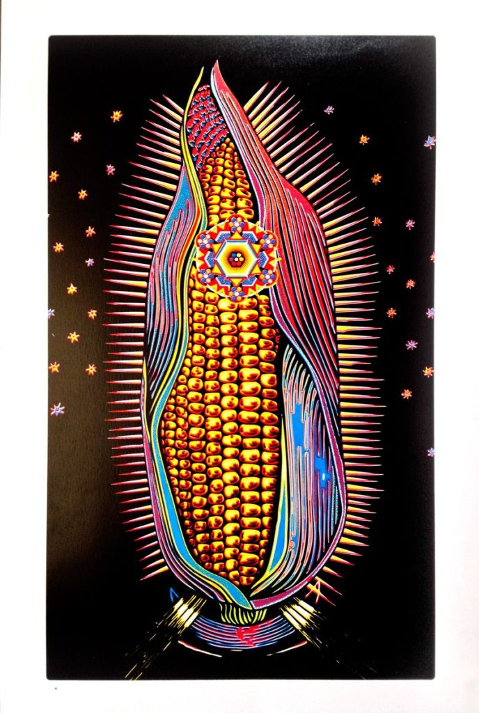 Mujer de maíz- Guache street art