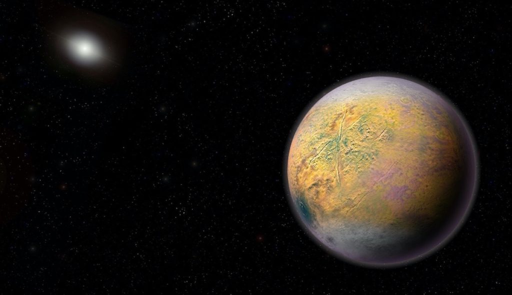 Planeta X o 9- Ilustración de Roberto Molar Candanosa y Scott Sheppard, cortesía de Carnegie Institution for Science