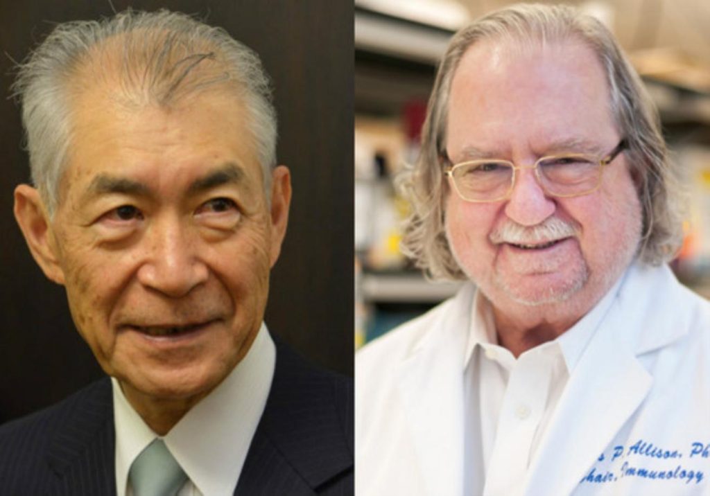 Tasuku Honjo y James P. Allison, ganadores del Premio Nobel de Medicina 2018