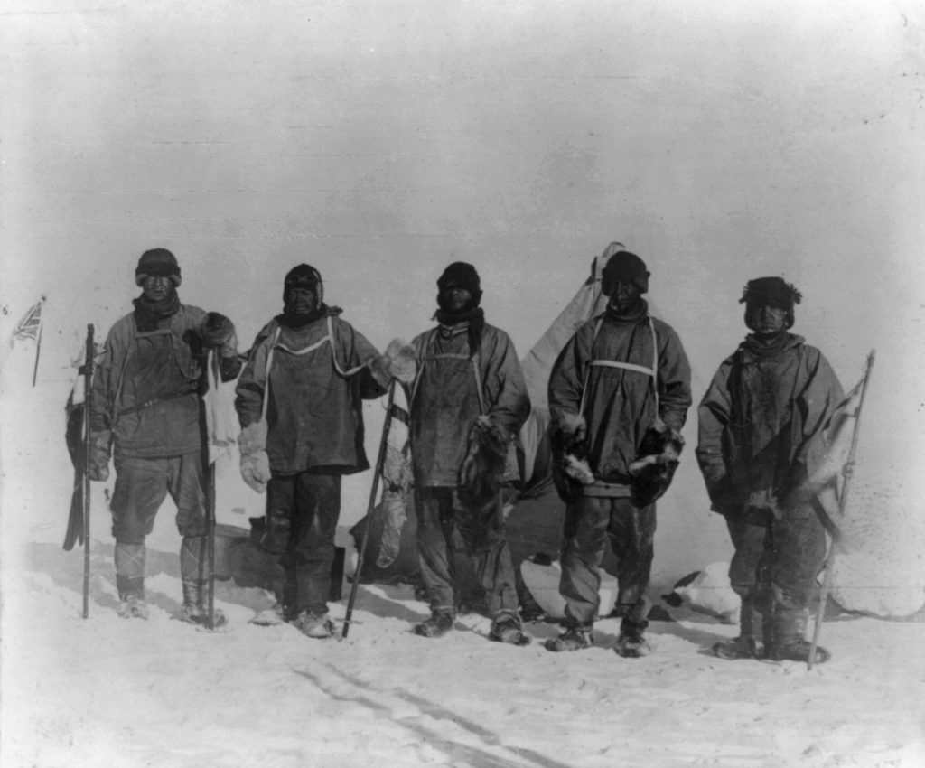 La trágica expedición Scott al Polo Sur; llegaron el 17 de enero de 1912