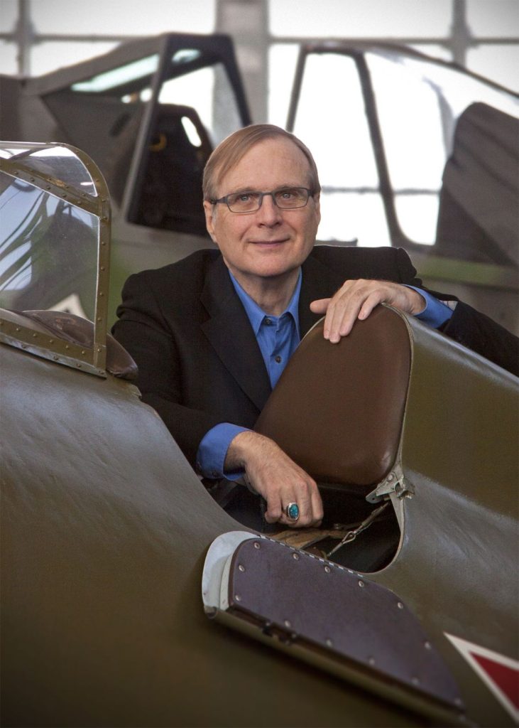 Paul Allen en su museo de aeronáutica