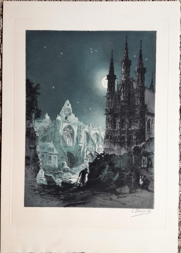 Gustave Fraipont, el pintor de la destrucción por la Primera Guerra Mundial