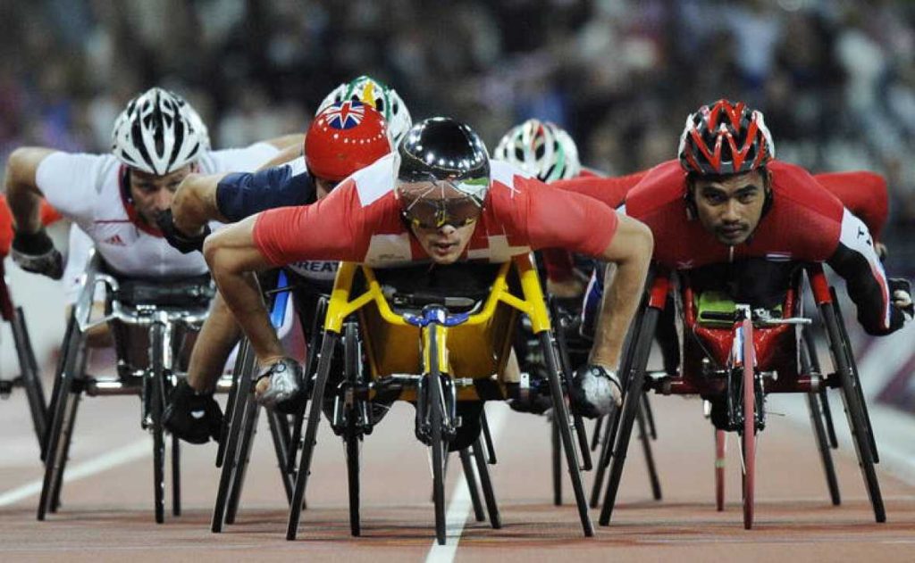 Juegos paraolímpicos, carrera en silla de ruedas