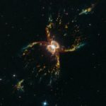La extraña forma de reloj de arena de la nebulosa del Cangrejo- Imagen para celebrar el 29 aniversario del telescopio espacial Hubble