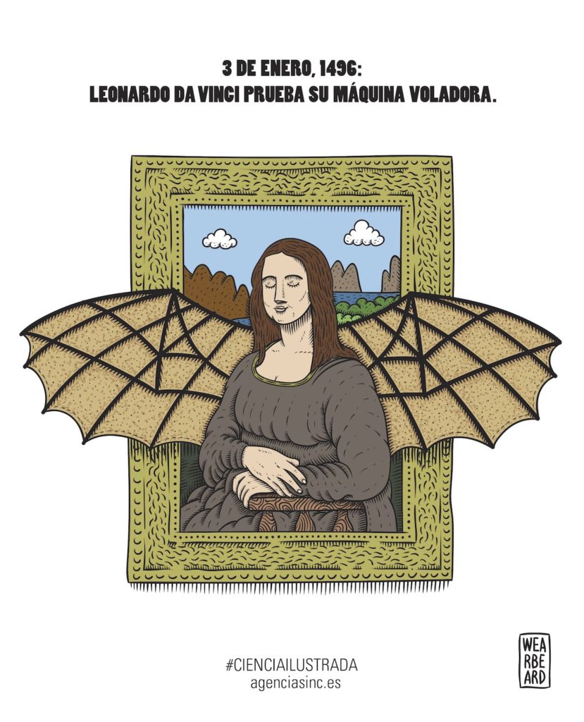 El sueño de volar de Leonardo da Vinci- Wearbeard, SINC